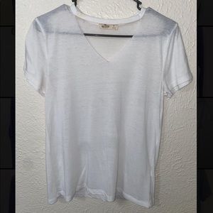 Hollister white T-Shirt V neck
